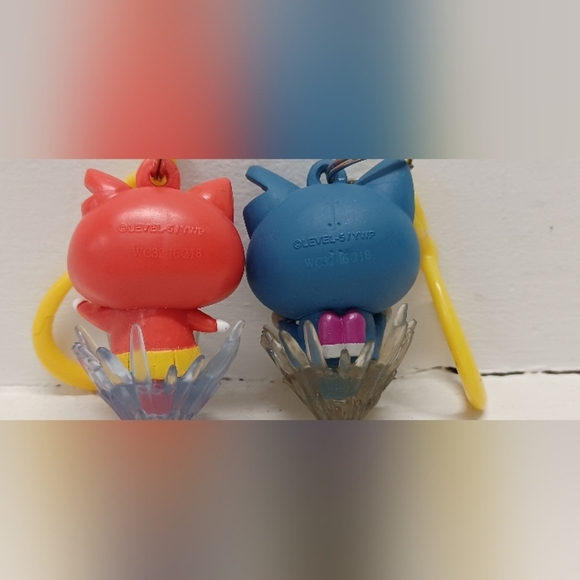 Yo-Kai Watch Jibanyan & Robonyan Character 3D Keychain Backpack Hangers - Picture 3 of 7